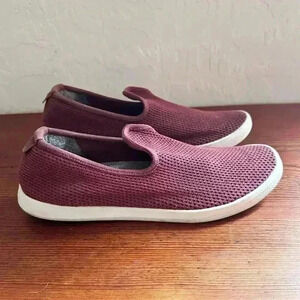 Allbirds Tree Loungers TL Maroon Comfort Walking Shoes Slip On Women's Size 10